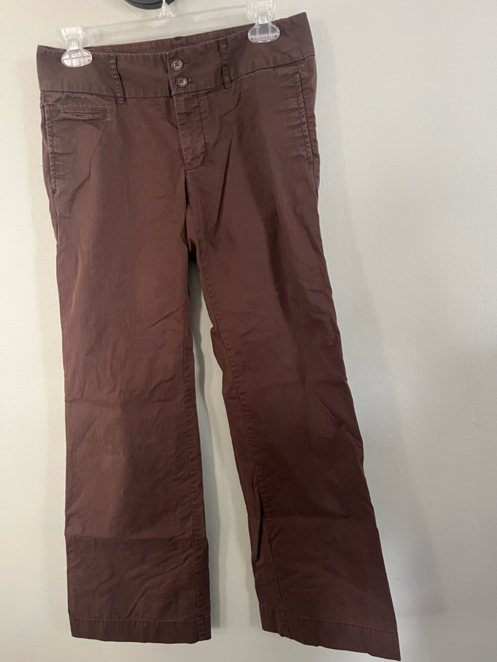 Women's Brown Straight-Leg Pants